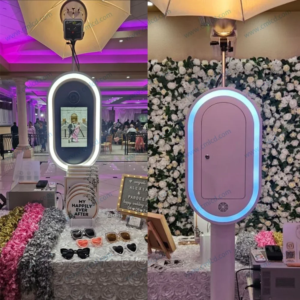 2025 Salsa Oval Dslr ipad Photo Booth With Acrylic Mirror Shell Selfie Photobooth case With Flight case Party Wedding Event
2025 Salsa Oval Dslr ipad Photo Booth With Acrylic Mirror Shell Selfie Photobooth case With Flight case Party Wedding Event