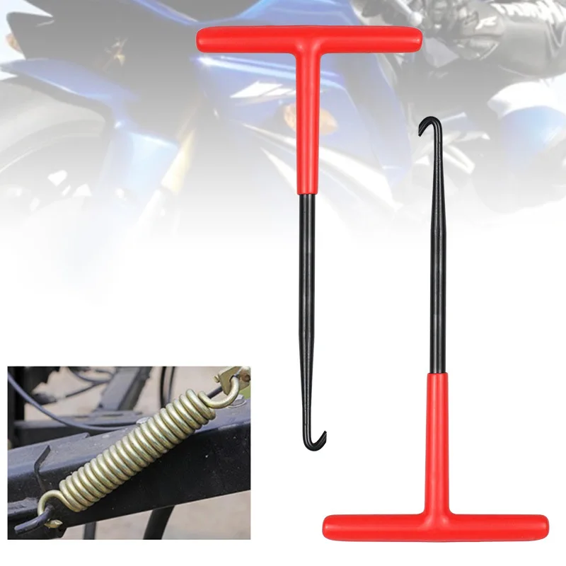 T-Type Exhaust Spring Pull Hook, Motorcycle Exhaust Spring Removal Install Hook, Modified Tool for Brake Pedal
T-Type Exhaust Spring Pull Hook, Motorcycle Exhaust Spring Removal Install Hook, Modified Tool for Brake Pedal