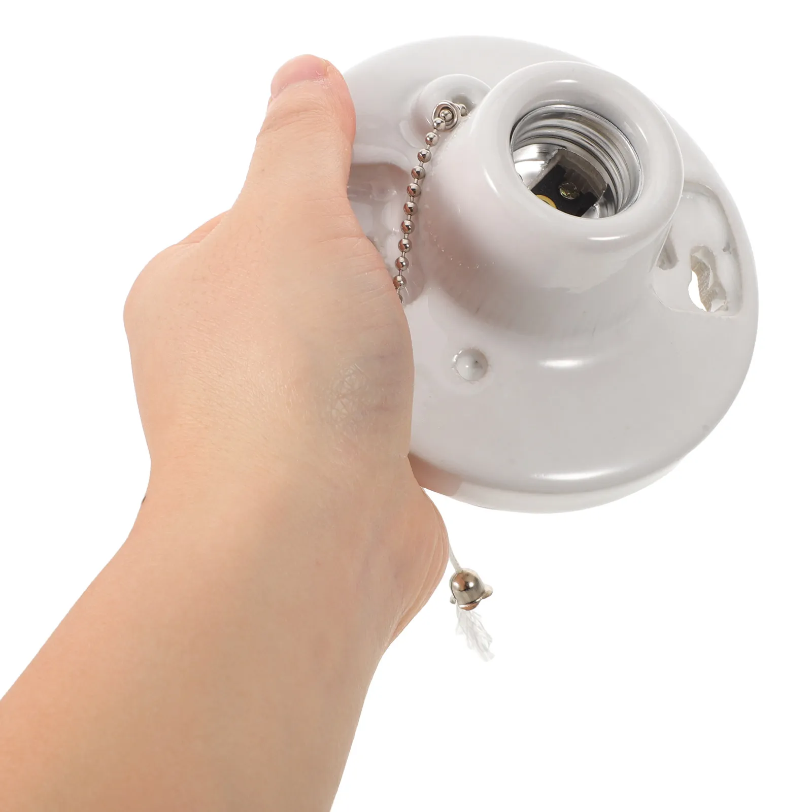 Керамический патрон для лампы с цепочкой-выключателем, 4,4 дюйма, фарфоровый, для подвесных, потолочных и настольных светильников, безопасный, термостойкий, одинарный
Керамический патрон для лампы с цепочкой-выключателем, 4,4 дюйма, фарфоровый, для подвесных, потолочных и настольных светильников, безопасный, термостойкий, одинарный