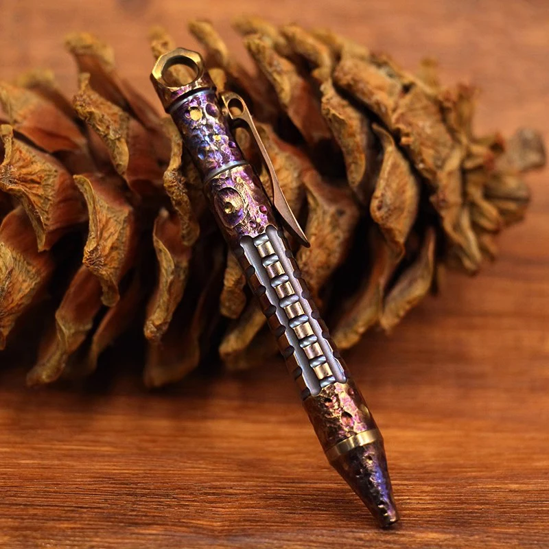New 1PC Handmade Titanium Alloy Ballpoint Pen EDC Signature Writing Pocket Collectible Pen Broken Window Pen
New 1PC Handmade Titanium Alloy Ballpoint Pen EDC Signature Writing Pocket Collectible Pen Broken Window Pen