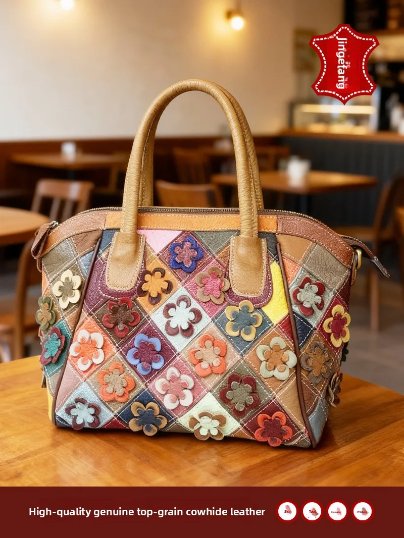 Повседневная винтажная цветная лоскутная кожаная сумка с цветочным принтом, женская сумка через плечо на одно плечо, мягкая сумка на молнии
Повседневная винтажная цветная лоскутная кожаная сумка с цветочным принтом, женская сумка через плечо на одно плечо, мягкая сумка на молнии