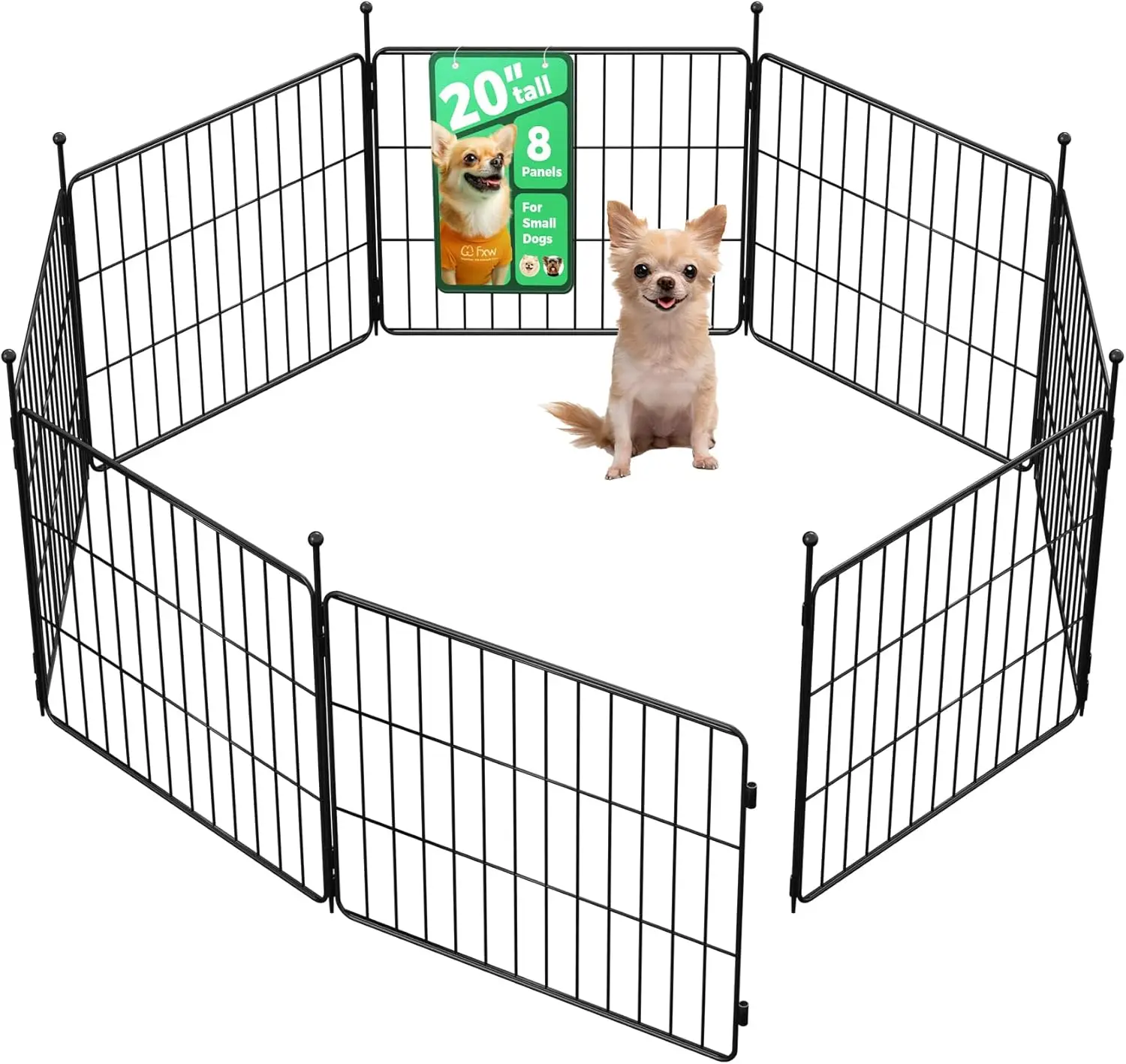MiniPaws Unleashed Dog Playpen, Expandable & Portable Design for Yard, RV Camping and Indoor Use, for Puppies and Small
MiniPaws Unleashed Dog Playpen, Expandable & Portable Design for Yard, RV Camping and Indoor Use, for Puppies and Small