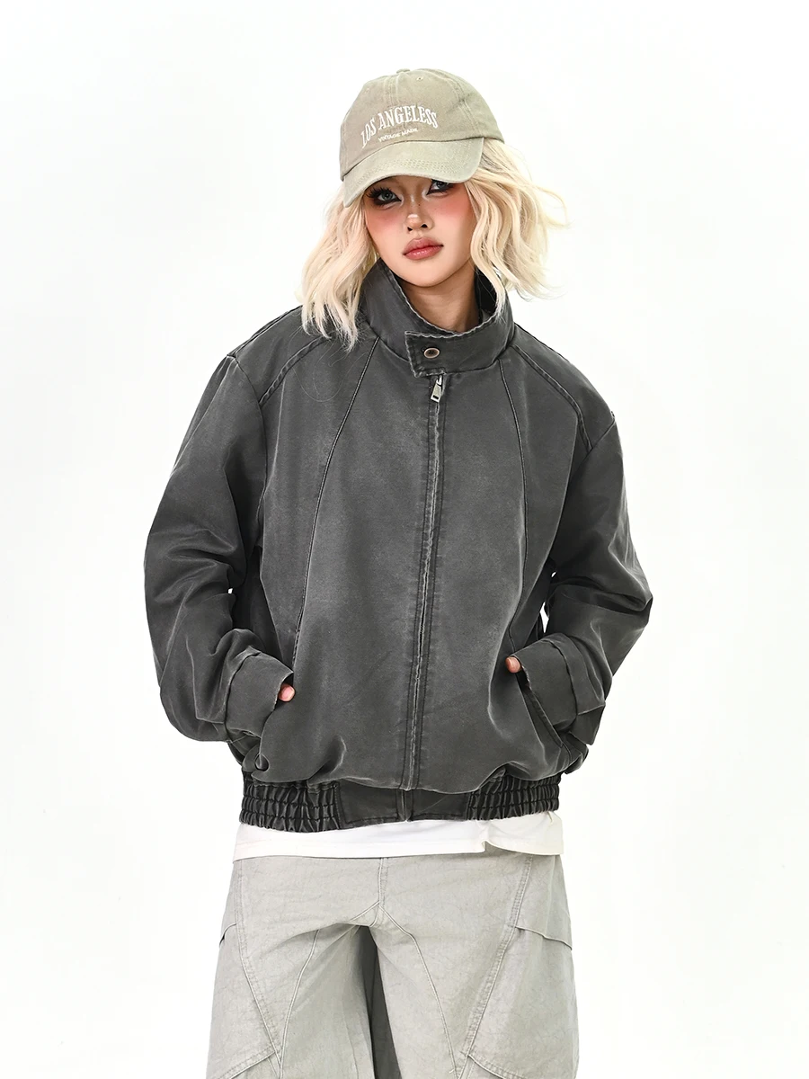 Lazy Sle Women's Jaet Stand Collar Loose Fit American Street Retro Couple Outerwear Trendy Spring New Arrivals
Lazy Sle Women's Jaet Stand Collar Loose Fit American Street Retro Couple Outerwear Trendy Spring New Arrivals