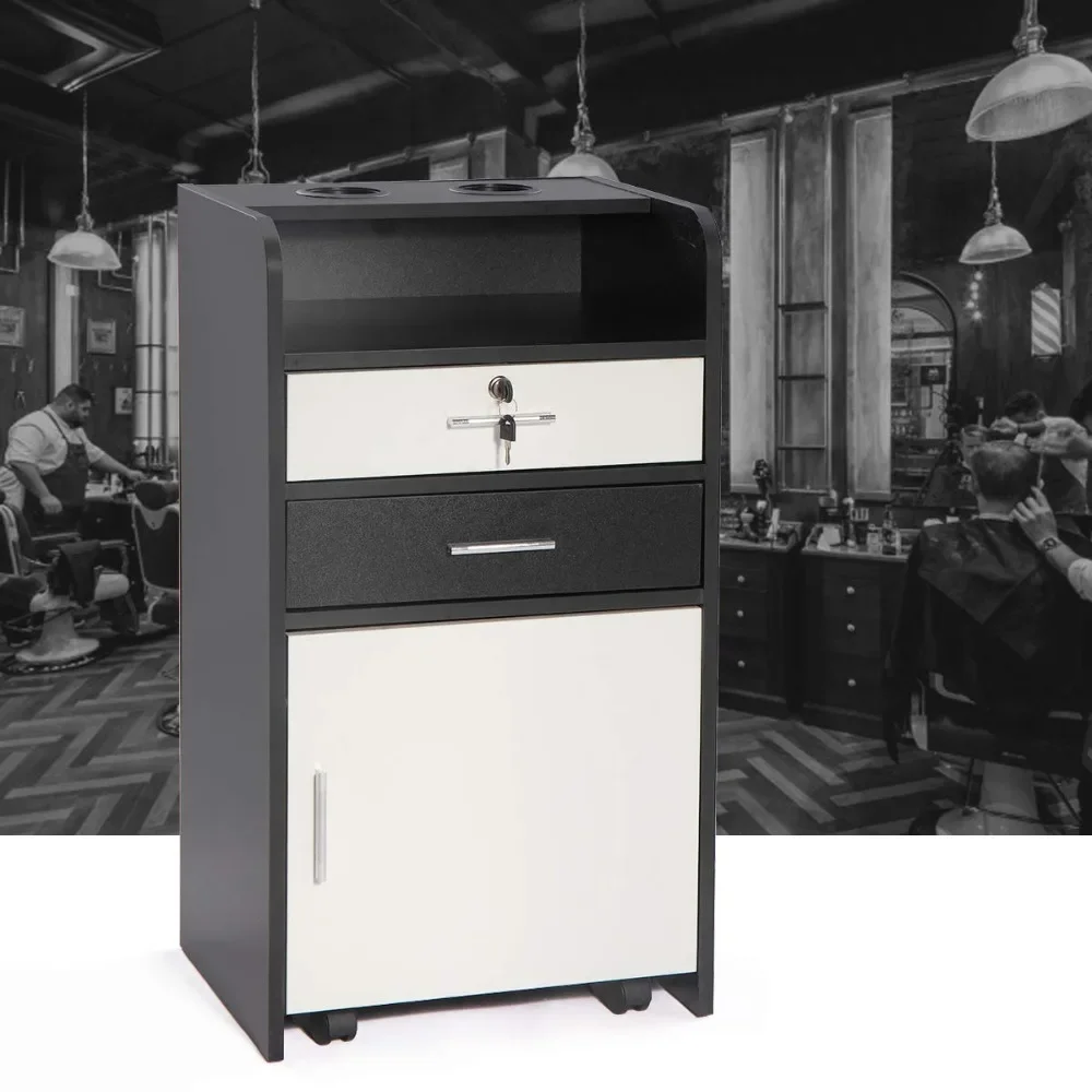 Beauty Salon & Barber Storage Cabinet Station - Locking Drawer with 4 Wheels & 2 Hair Dryer Holders | Hair Stylist Professional
Beauty Salon & Barber Storage Cabinet Station - Locking Drawer with 4 Wheels & 2 Hair Dryer Holders | Hair Stylist Professional