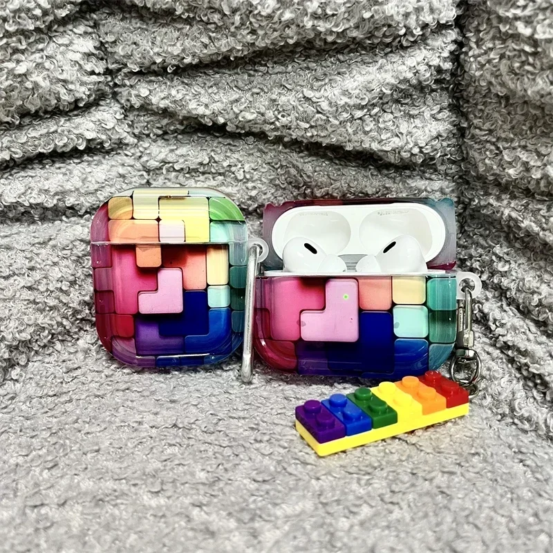 3D Puzzle Blocks Double-sided Pattern Translucence IMD Earphone Case with Rope for Airpods Pro/Pro2/3 Boys and Girl Gift
3D Puzzle Blocks Double-sided Pattern Translucence IMD Earphone Case with Rope for Airpods Pro/Pro2/3 Boys and Girl Gift