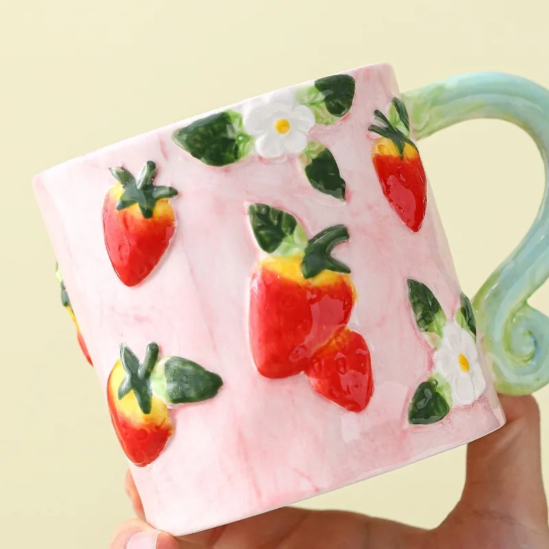 Colorful Strawberry Cup Creative Couple Water Cup Ceramic Office Girls High Beauty Makeup Cute
Colorful Strawberry Cup Creative Couple Water Cup Ceramic Office Girls High Beauty Makeup Cute