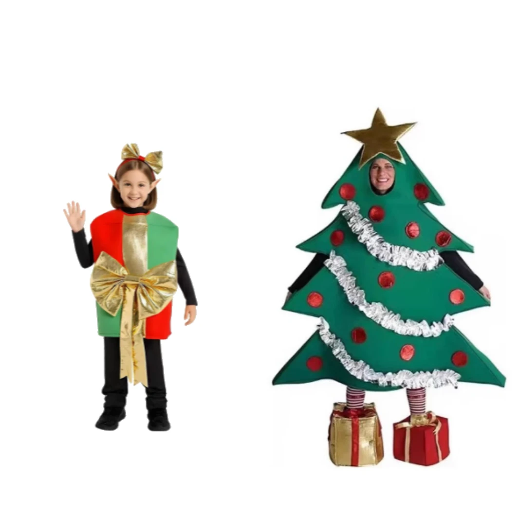 Kids Christmas Costumes Candy Cane Cosplay Clothes Kids Santa Claus Gift Box Clothes Holiday Party Stage Performance Outfits
Kids Christmas Costumes Candy Cane Cosplay Clothes Kids Santa Claus Gift Box Clothes Holiday Party Stage Performance Outfits