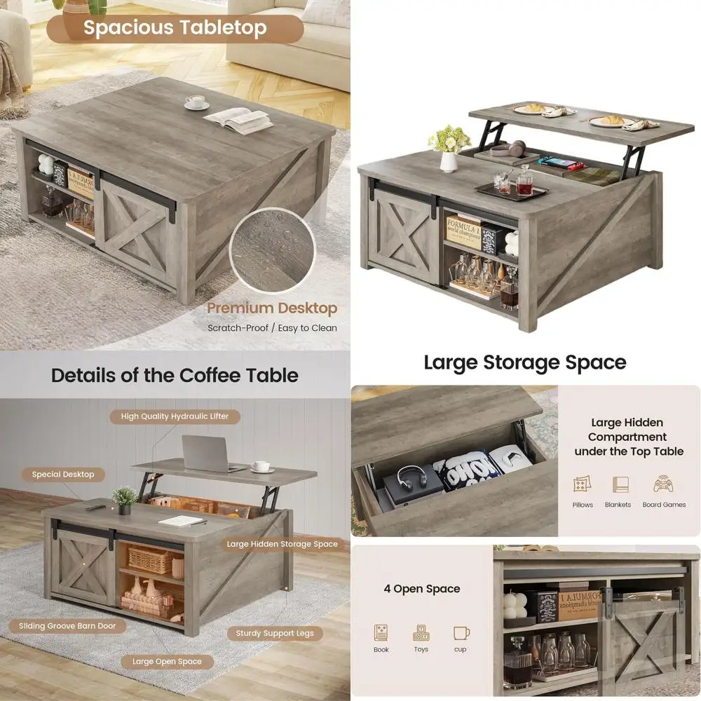 Grey 31.5 Square Coffee Table with Storage and Adjustable Shelves for Living Room
Grey 31.5 Square Coffee Table with Storage and Adjustable Shelves for Living Room