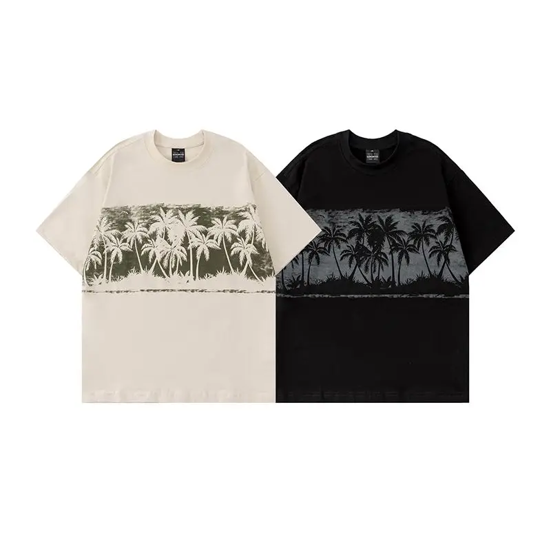 2025 Coconut Tree Printed Short Sleeve T-Shirt Men's and Women's Loose and Versatile Couples Half-Sleeve Top
2025 Coconut Tree Printed Short Sleeve T-Shirt Men's and Women's Loose and Versatile Couples Half-Sleeve Top