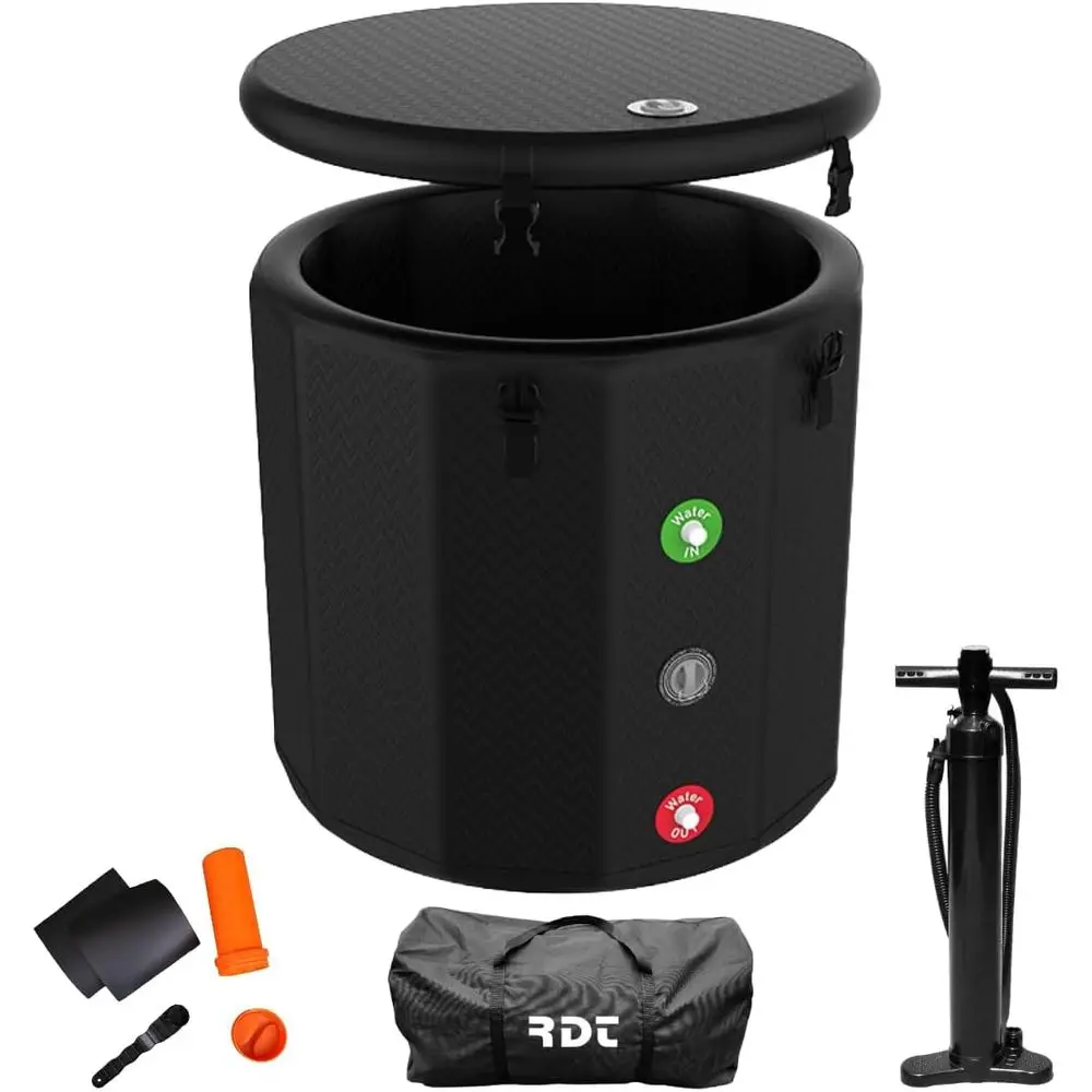 Portable Ice Bath Tub, 120-Gal Multi-Layered Cold Plunge Tub, Inflatable with Lid | Great for Runners, CrossFitters, Fitness Lov
Portable Ice Bath Tub, 120-Gal Multi-Layered Cold Plunge Tub, Inflatable with Lid | Great for Runners, CrossFitters, Fitness Lov