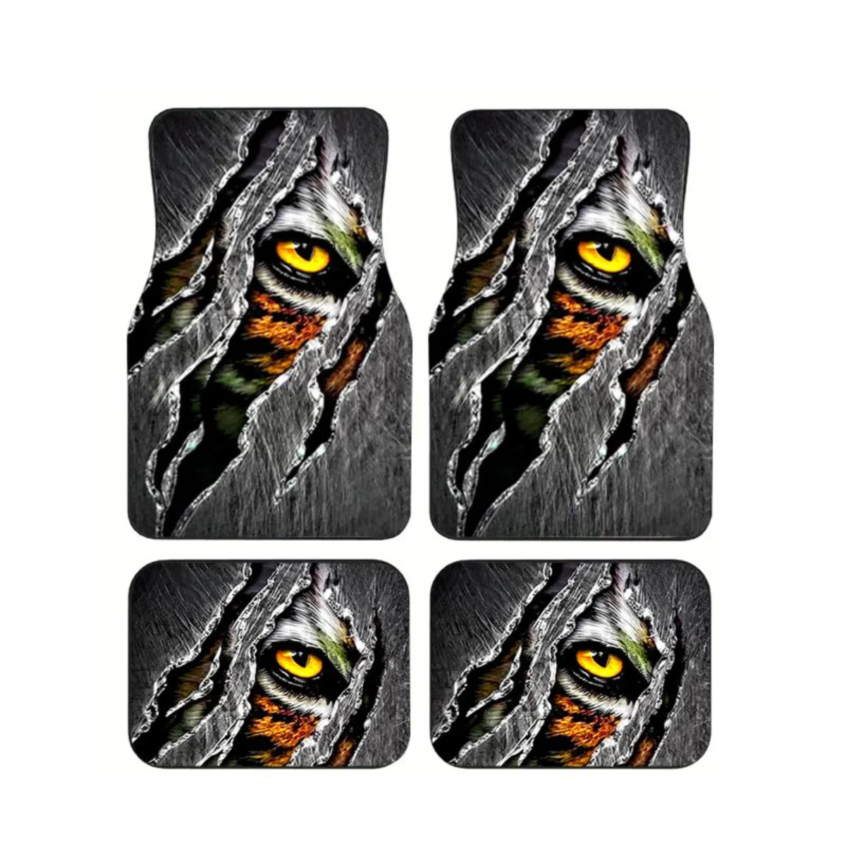 4Pcs Universal Car Floor Mats Tiger Eye Ripped Claw Scratch Print Waterproof Non Slip Auto Foot Pads Interior Carpet Accessories
4Pcs Universal Car Floor Mats Tiger Eye Ripped Claw Scratch Print Waterproof Non Slip Auto Foot Pads Interior Carpet Accessories