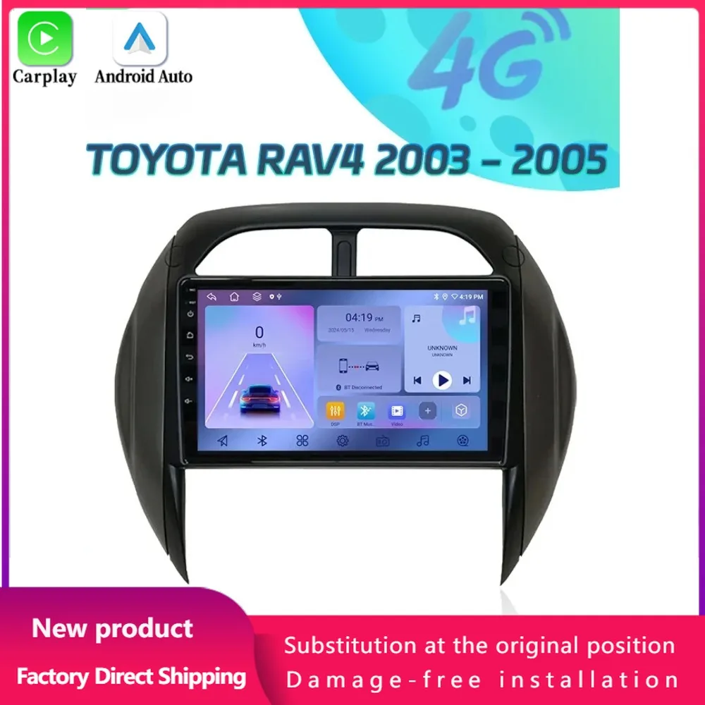 Android 14 For TOYOTA RAV4 2003-2005 Car Radio Multimedia Wireless BT Carplay Navigation 4G GPS Navigation Touch Screen Stereo
Android 14 For TOYOTA RAV4 2003-2005 Car Radio Multimedia Wireless BT Carplay Navigation 4G GPS Navigation Touch Screen Stereo