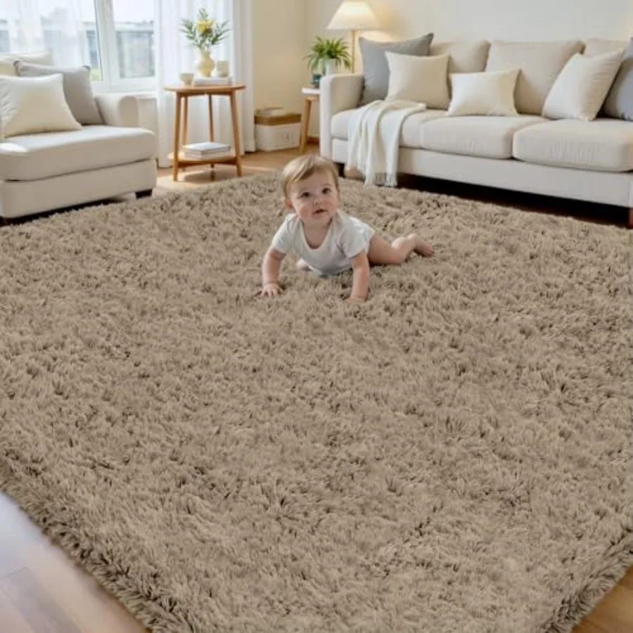 8x10 Area Rug for Living Room, Ultra Soft Fluffy Shag Rug in Gray Camel, Non-Slip Fuzzy Plush Indoor Floor Carpet for Bedroom N
8x10 Area Rug for Living Room, Ultra Soft Fluffy Shag Rug in Gray Camel, Non-Slip Fuzzy Plush Indoor Floor Carpet for Bedroom N