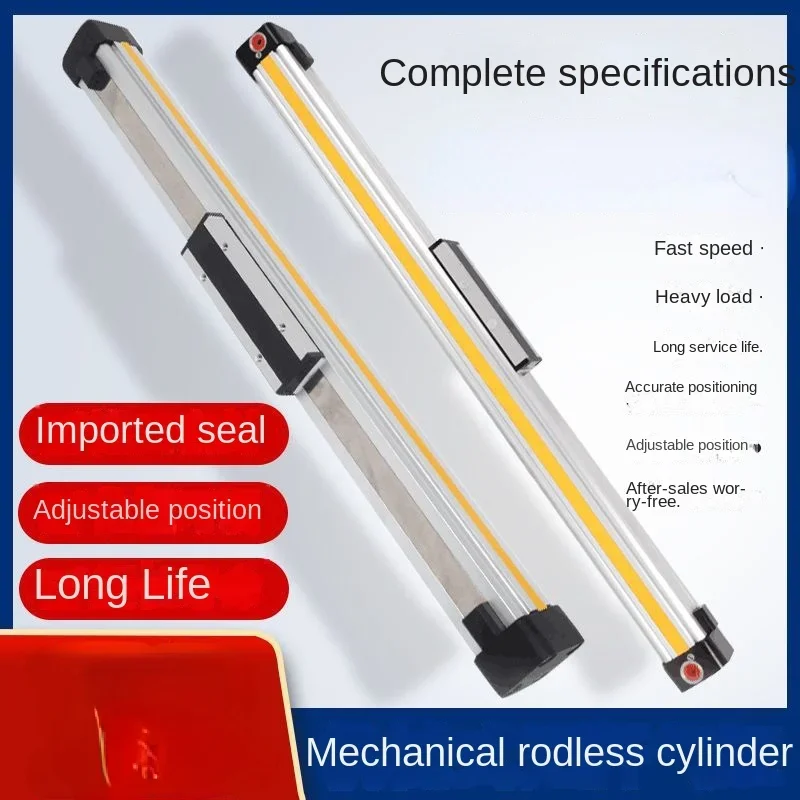 High-Speed Mechanical Guide Rail Rodless Cylinder OSP-P32-300-400-500-600 Big Push Adjustable Stroke
High-Speed Mechanical Guide Rail Rodless Cylinder OSP-P32-300-400-500-600 Big Push Adjustable Stroke