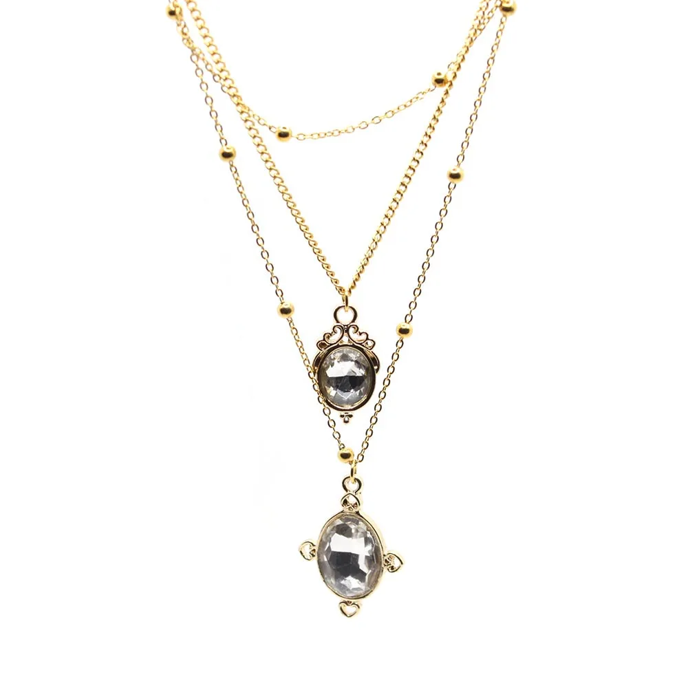 Trendy Pendant Necklace for Women Shiny Versatile Design Daily Alloy Crystal Metal Chain Fashion Jewelry
Trendy Pendant Necklace for Women Shiny Versatile Design Daily Alloy Crystal Metal Chain Fashion Jewelry