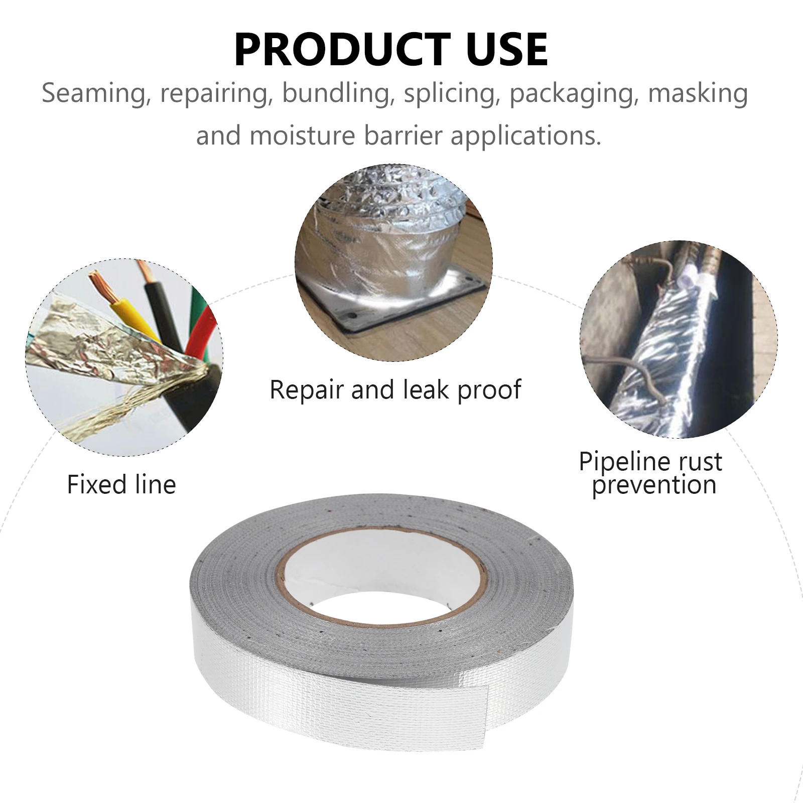 Heavy Duty Waterproof Duct For Sealing Repairing Joint Aluminum Foil Adhesive Moisture Barrier Residue Free Packaging Strapping
Heavy Duty Waterproof Duct For Sealing Repairing Joint Aluminum Foil Adhesive Moisture Barrier Residue Free Packaging Strapping