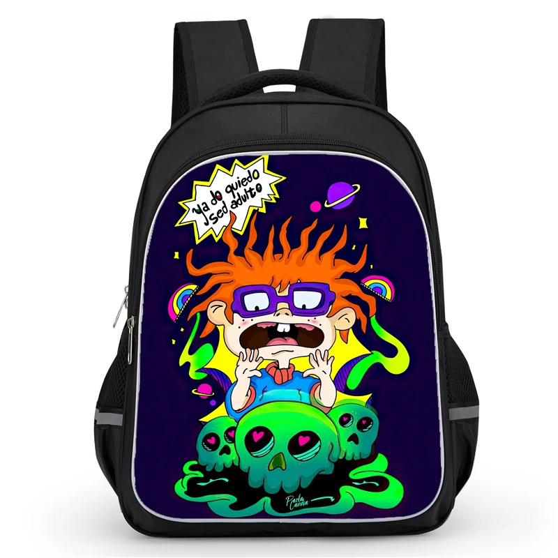 School Backpack with Double Zipper Pocket,Cartoon R-Rugrats School Bags for Boys Girls,Durable 16-in Child Backpack for Pupil
School Backpack with Double Zipper Pocket,Cartoon R-Rugrats School Bags for Boys Girls,Durable 16-in Child Backpack for Pupil