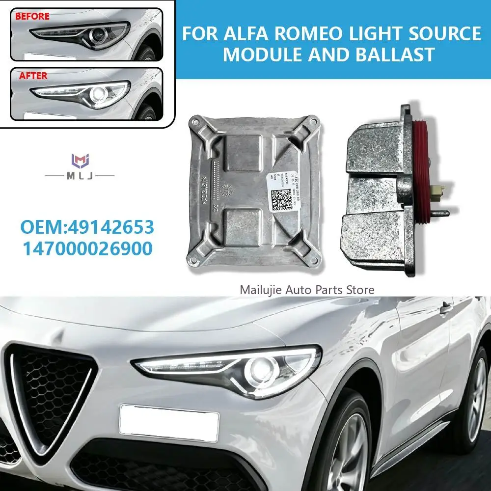 147000026900 DRL Light Source Module Headlight LED Driver Control Module For Alfa Romeo Light Source Ballast Module 49142653
147000026900 DRL Light Source Module Headlight LED Driver Control Module For Alfa Romeo Light Source Ballast Module 49142653