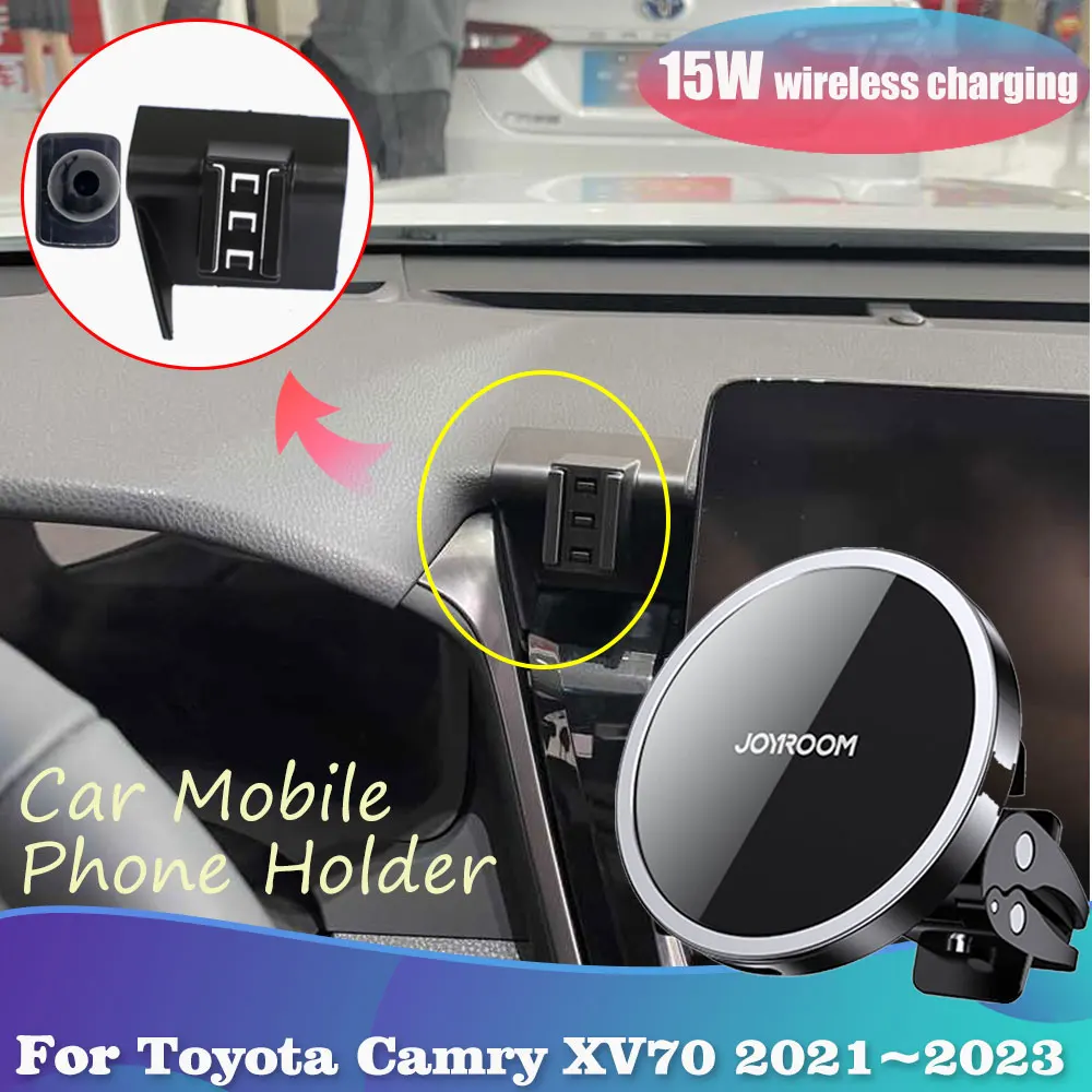 Car Phone Holder for Toyota Camry XV70 Daihatsu Altis SX SE Hybrid XLE 2021~2023 Magnetic Support Wireless Charging Accessories
Car Phone Holder for Toyota Camry XV70 Daihatsu Altis SX SE Hybrid XLE 2021~2023 Magnetic Support Wireless Charging Accessories
