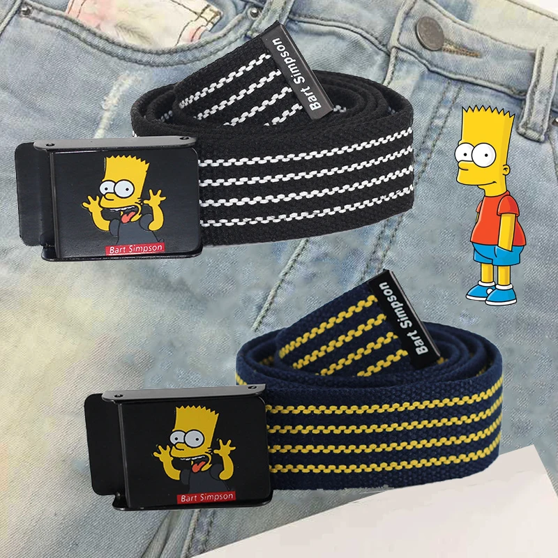 Hot Cartoon Simpsons Series Fashion Belt 100 Casual Unisex Automatic Buckle Style Canvas 110cm Belt Festival Gift To Each Other
Hot Cartoon Simpsons Series Fashion Belt 100 Casual Unisex Automatic Buckle Style Canvas 110cm Belt Festival Gift To Each Other