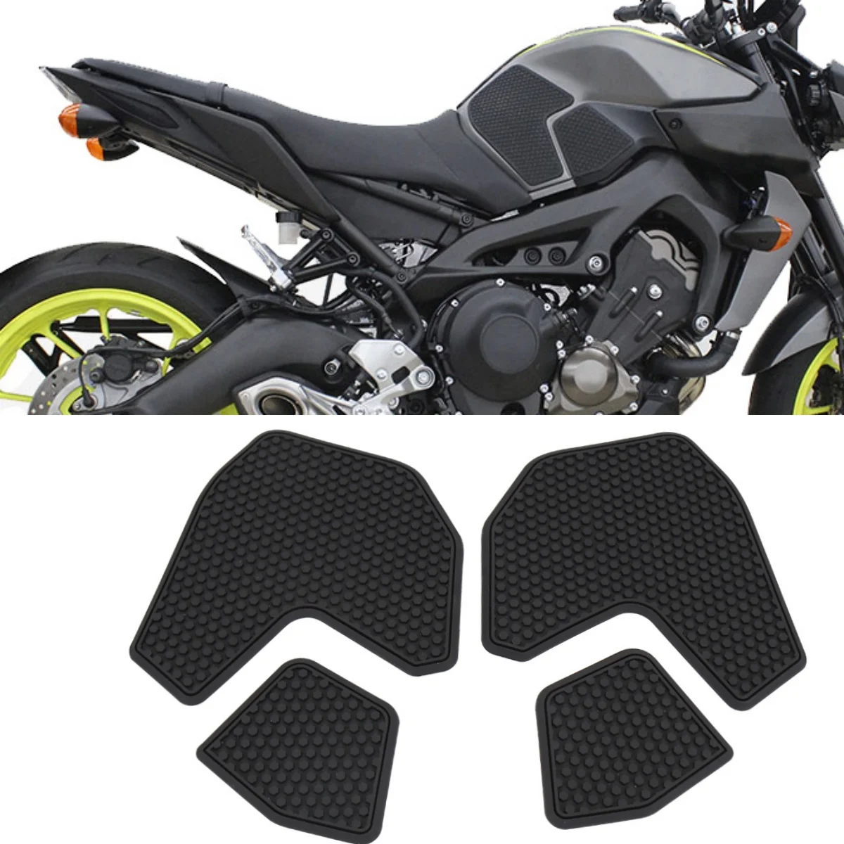 Мотоциклетная резиновая накладка на топливный бак, противоскользящая накладка на бензобак, наклейка, защитная наклейка, комплект для YAMAHA MT-09 MT09 MT 09 FZ-09 FZ09 FZ 09
Мотоциклетная резиновая накладка на топливный бак, противоскользящая накладка на бензобак, наклейка, защитная наклейка, комплект для YAMAHA MT-09 MT09 MT 09 FZ-09 FZ09 FZ 09