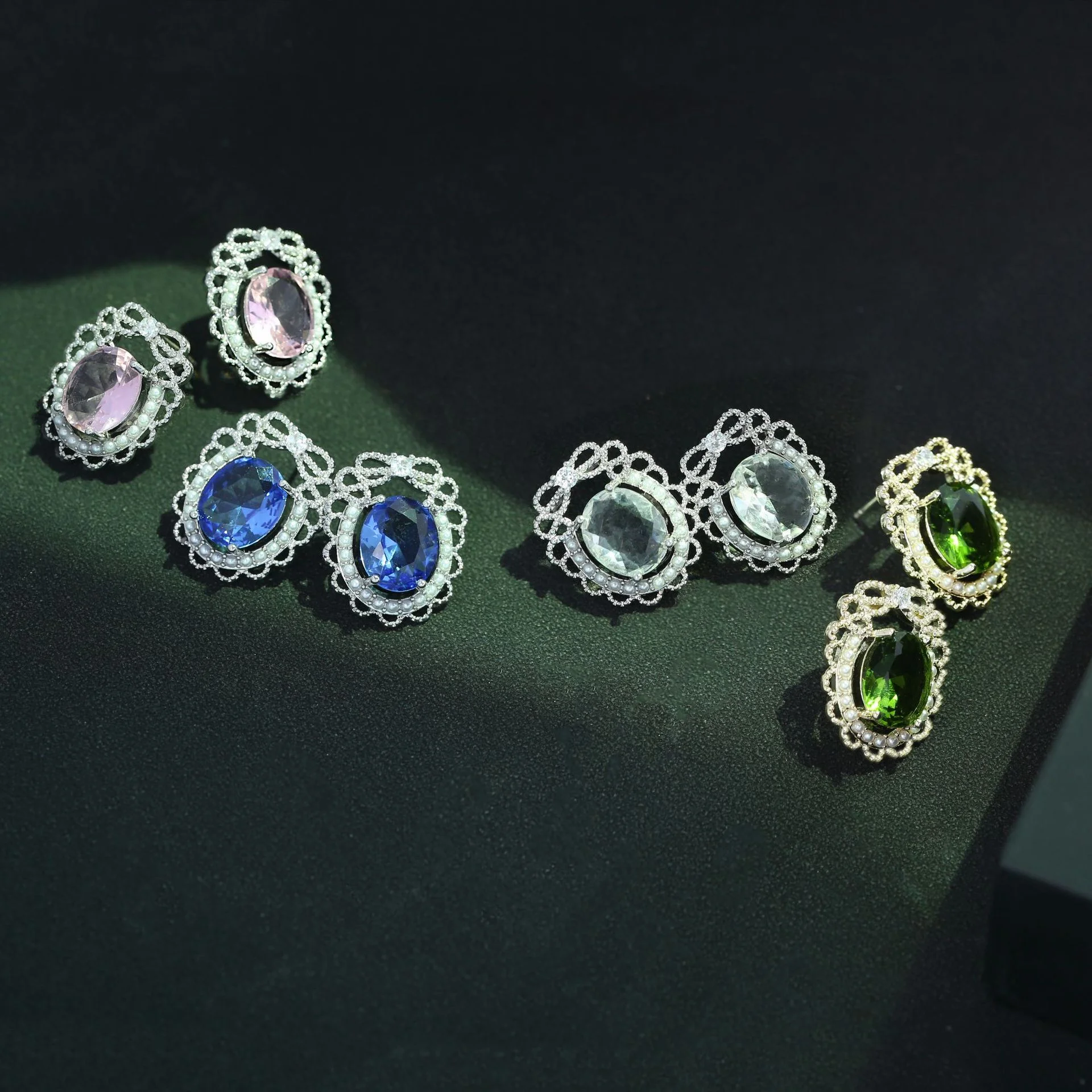 925 Silver Needle Luxury Inlaid Multicolor Zircon Earrings, Shiny Dangle Jewelry Suitable for All Occasions
925 Silver Needle Luxury Inlaid Multicolor Zircon Earrings, Shiny Dangle Jewelry Suitable for All Occasions