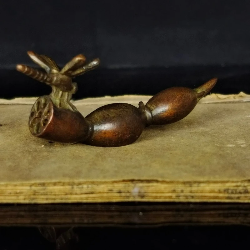 Antique Bronze Lotus Root, Dragonfly Incense Insert, Home Office Desk Small Ornament, Solid Literary Toy Tea Pet Pen Holder Gift
Antique Bronze Lotus Root, Dragonfly Incense Insert, Home Office Desk Small Ornament, Solid Literary Toy Tea Pet Pen Holder Gift