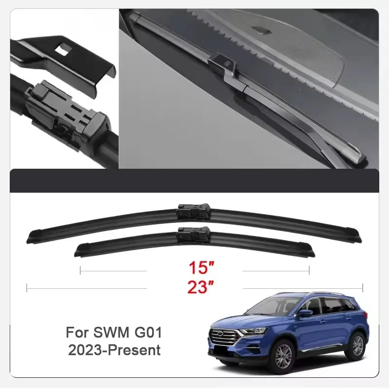 2PCS Car Wiper Blades for SWM G01,G01F,G05 PRO Front Windscreen Windshield Double Rubber Car Accessories
2PCS Car Wiper Blades for SWM G01,G01F,G05 PRO Front Windscreen Windshield Double Rubber Car Accessories 