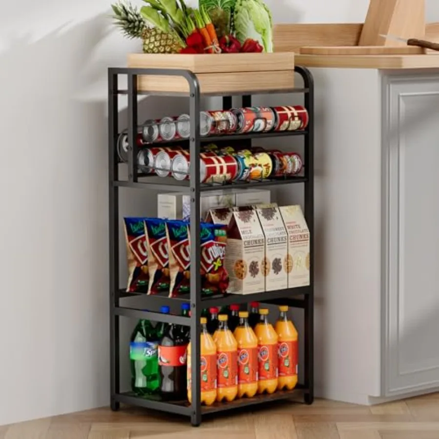 Soda Can Organizer for Pantry 5-Tier Storage Shelf Kitchen Organizers and Storage Multifunctional Snack Organizer Rack Standing
Soda Can Organizer for Pantry 5-Tier Storage Shelf Kitchen Organizers and Storage Multifunctional Snack Organizer Rack Standing