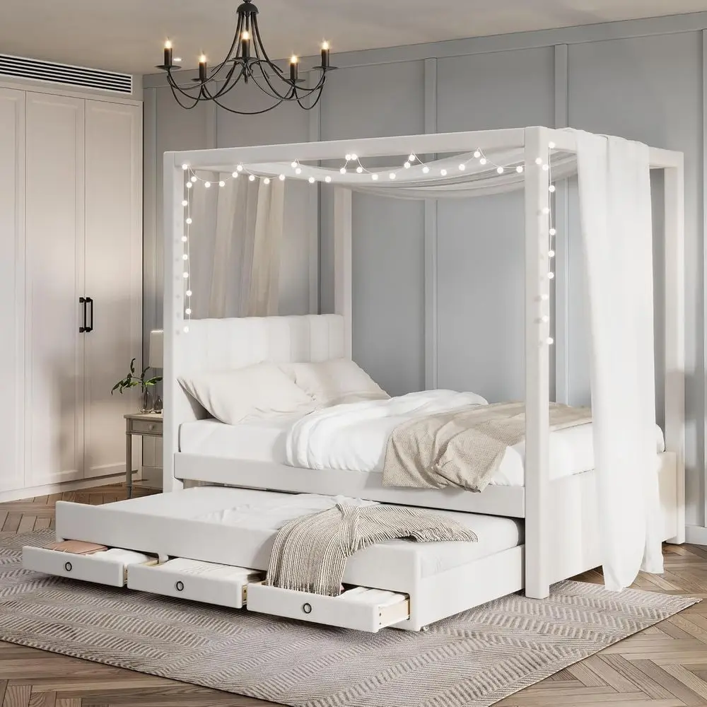 ull Upholstered Bed with Trundle & Storage Ders,ull Size Linen Upholstery Bed e with Veal Channel Tuted board,Beige 4 Poster Bed
ull Upholstered Bed with Trundle & Storage Ders,ull Size Linen Upholstery Bed e with Veal Channel Tuted board,Beige 4 Poster Bed