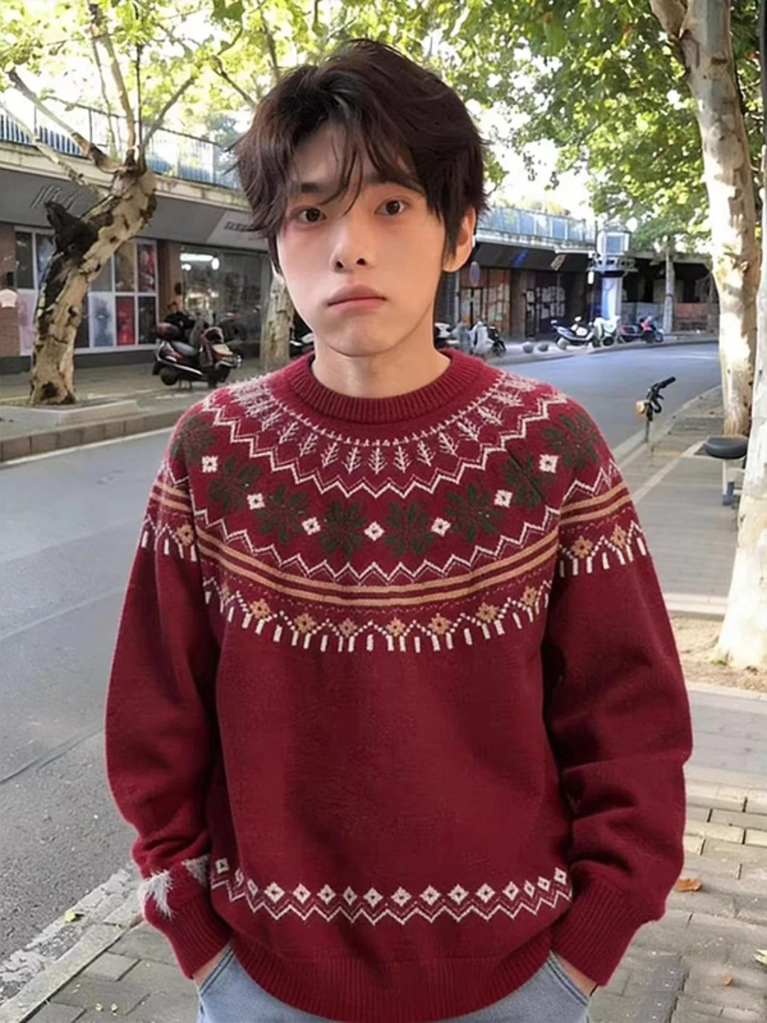 Мужской зимний вязаный свитер с круглым вырезом, утепленный, из шерстяной пряжи, в стиле пэчворк, повседневный, комфортный, мягкий
Мужской зимний вязаный свитер с круглым вырезом, утепленный, из шерстяной пряжи, в стиле пэчворк, повседневный, комфортный, мягкий