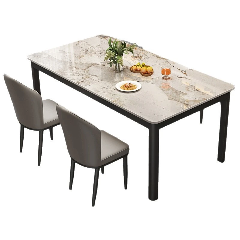 Rock slab dining table light luxury modern simple household small apartment rectangular dining table
Rock slab dining table light luxury modern simple household small apartment rectangular dining table