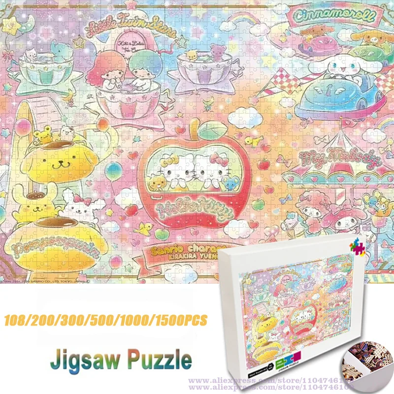 Sanrio Characters Collection Puzzle Jigsaw Cartoon Anime 108/200/300/500/1000/1500Pcs Intelligence Puzzles Gift with Box
Sanrio Characters Collection Puzzle Jigsaw Cartoon Anime 108/200/300/500/1000/1500Pcs Intelligence Puzzles Gift with Box
