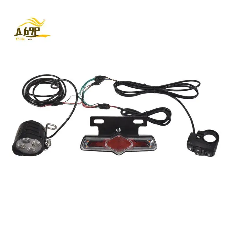 A69P-Bike Front And Ebike Rear Light Set Input 36V 48V 52V 60V With DK336 Light Horn Turning Switch E-Bike Light
A69P-Bike Front And Ebike Rear Light Set Input 36V 48V 52V 60V With DK336 Light Horn Turning Switch E-Bike Light
