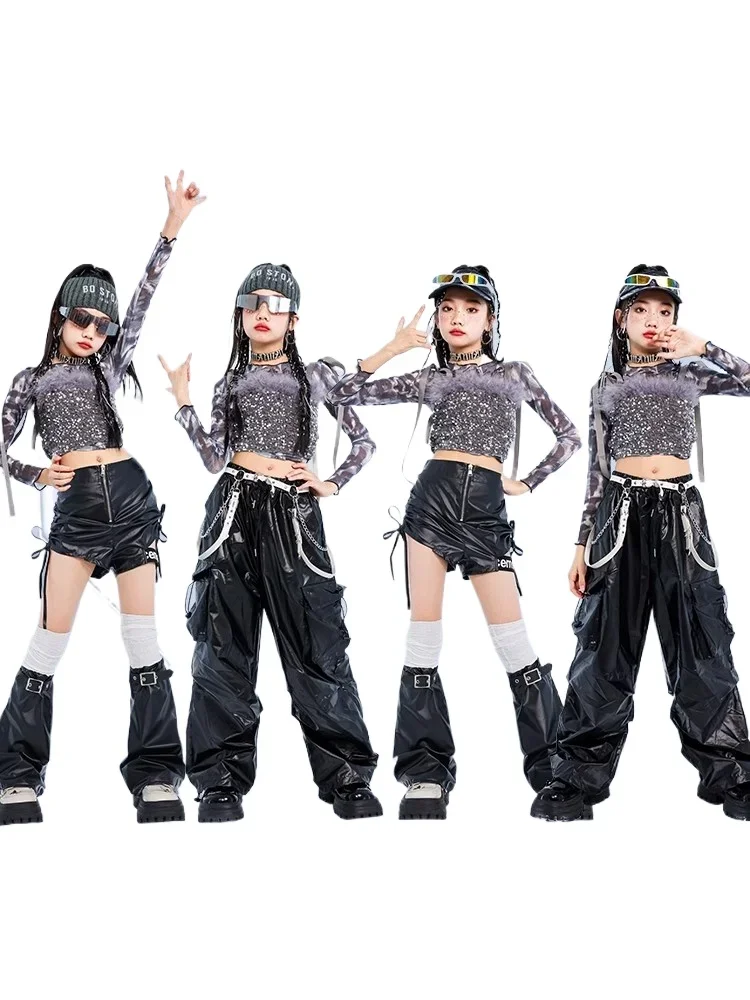 Children's Jazz Dance Costume Girl Fried Street Sequins Performance Costume Girl Group Jazz Street Dance Model Catwalk Suit
Children's Jazz Dance Costume Girl Fried Street Sequins Performance Costume Girl Group Jazz Street Dance Model Catwalk Suit
