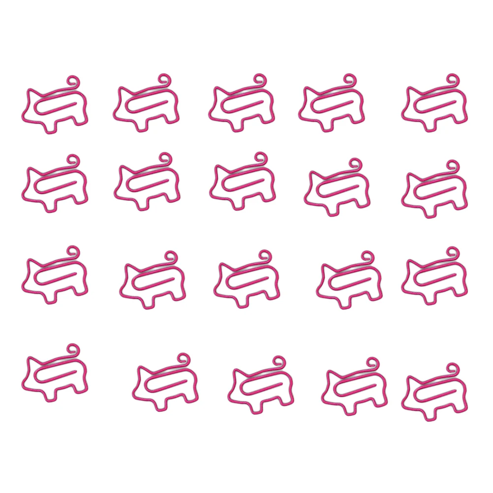 20 Pcs Creative Paper Clip Paperclips Colorful Pig Bookmark Novelty Office Supplies Cute
20 Pcs Creative Paper Clip Paperclips Colorful Pig Bookmark Novelty Office Supplies Cute