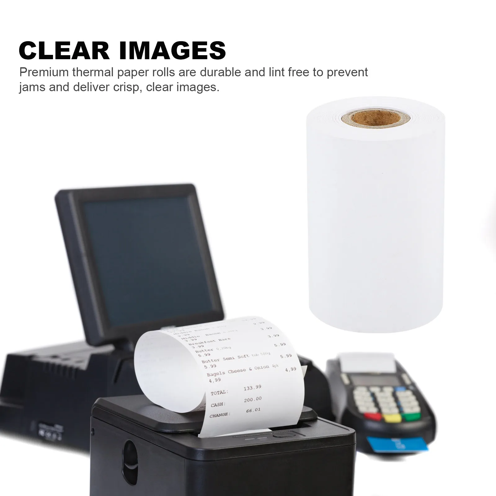 1 Roll Thermal Paper 80Mm X 60M For Cash Register Credit Card Pos Receipt Printer Restaurant Queue System Adding Machine Supply
1 Roll Thermal Paper 80Mm X 60M For Cash Register Credit Card Pos Receipt Printer Restaurant Queue System Adding Machine Supply