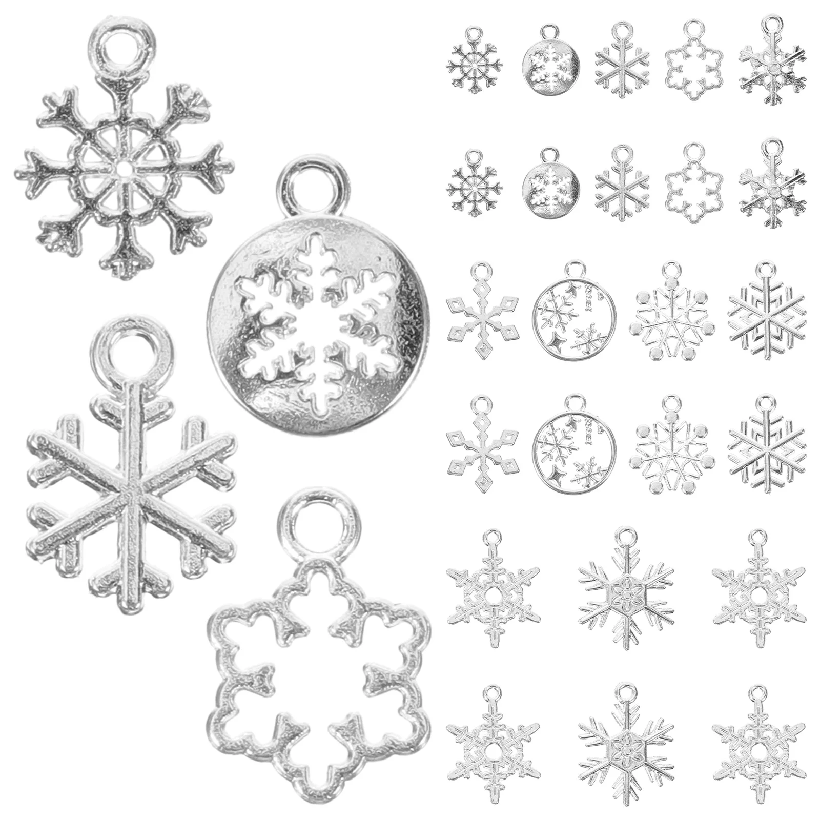 60Pcs Snowflake Charms Alloy Christmas Charms Jewelry Making Supplies for Bracelets Earrings DIY Craft Projects
60Pcs Snowflake Charms Alloy Christmas Charms Jewelry Making Supplies for Bracelets Earrings DIY Craft Projects