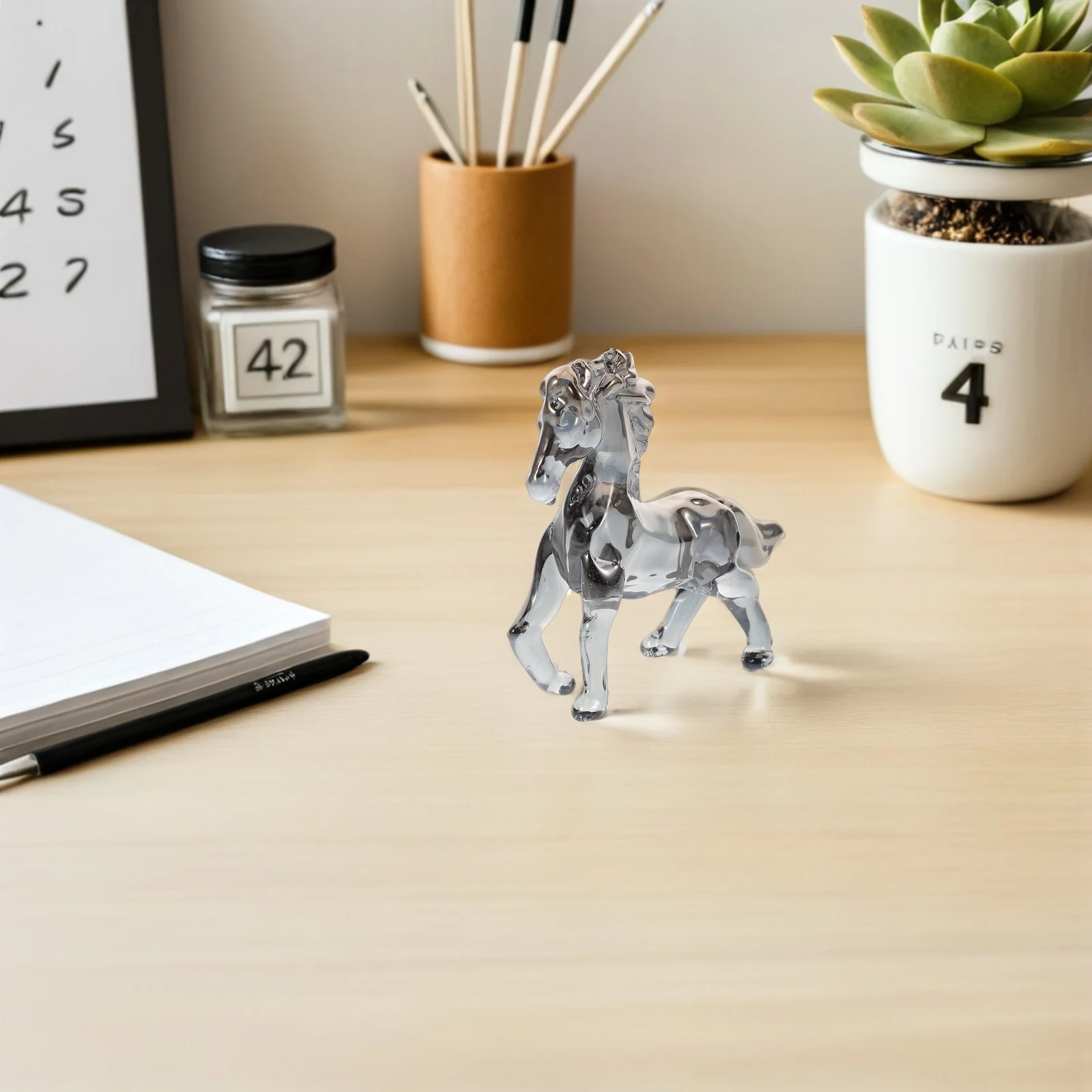 Crystal Horse Decoration Lifelike Details Dreamy Atmosphere Versatile Placement Home Office Desk Crystal Carved Animals
Crystal Horse Decoration Lifelike Details Dreamy Atmosphere Versatile Placement Home Office Desk Crystal Carved Animals