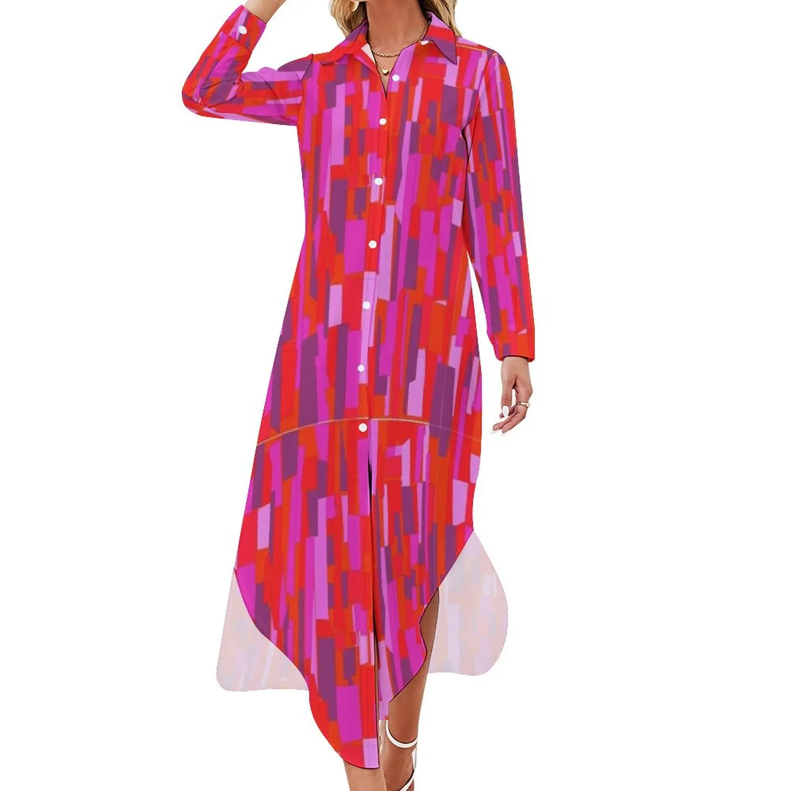Retro 60s Crackle Glass Pattern, Party Disco Long Sleeved Shirt Dress luxury evening dresses 2024 elegant dress
Retro 60s Crackle Glass Pattern, Party Disco Long Sleeved Shirt Dress luxury evening dresses 2024 elegant dress