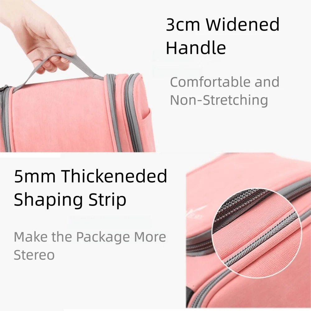 Waterproof Women's Makeup Bag with Hook Dustproof Travel Cosmetic Pouch Large Capacity Foldable Cosmetics Storage Pouch
Waterproof Women's Makeup Bag with Hook Dustproof Travel Cosmetic Pouch Large Capacity Foldable Cosmetics Storage Pouch