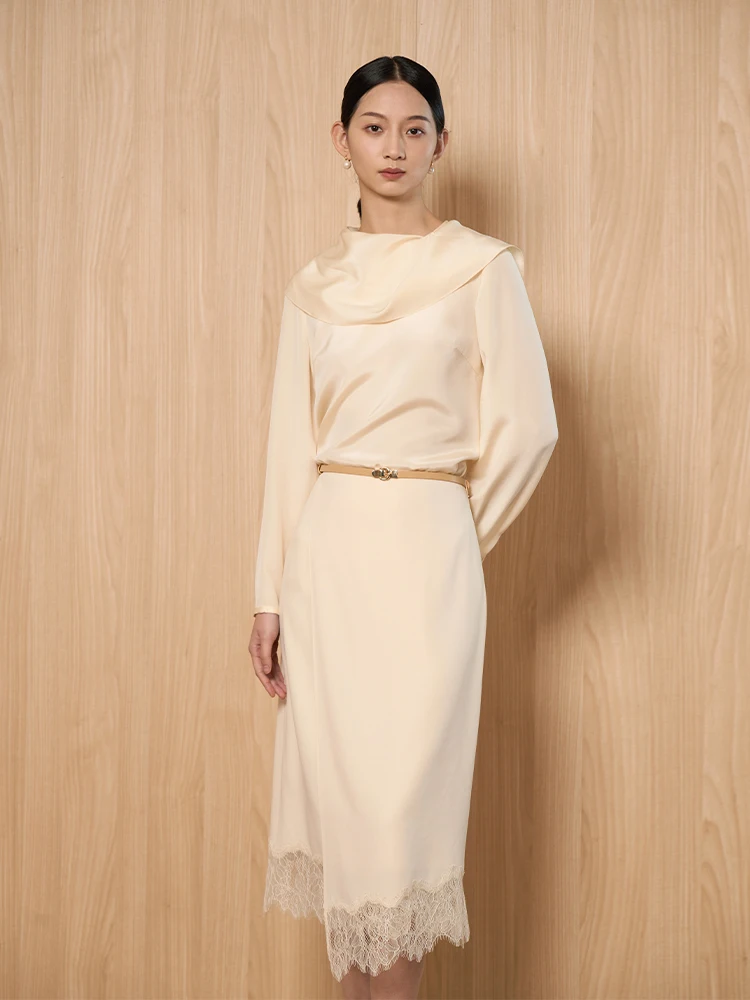 Модная универсальная юбка миди с высокой талией из ацетатной ткани с эффектом мягкого света и кружевными вставками
Модная универсальная юбка миди с высокой талией из ацетатной ткани с эффектом мягкого света и кружевными вставками