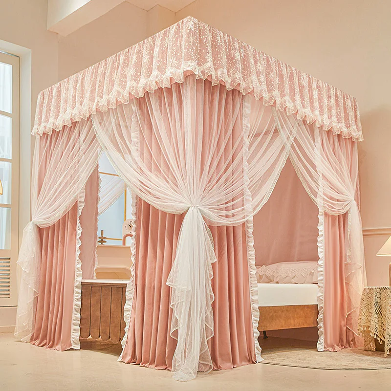 Pink Double-layer Mosquito Net No Bracket Detachable Machine Washable Polyester Fabric Bedroom Curtain Suitable For All Seasons
Pink Double-layer Mosquito Net No Bracket Detachable Machine Washable Polyester Fabric Bedroom Curtain Suitable For All Seasons