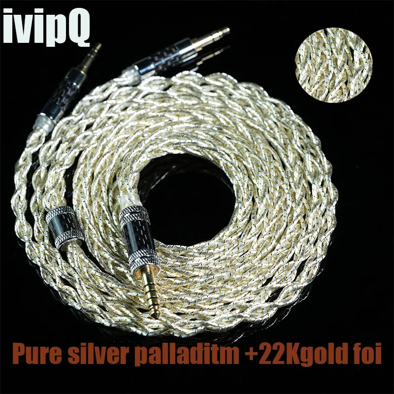 ivipQ-336 Signature Cable Headphone Upgrade Cable With 6.35mm/4.4mm/MMCX/0.78mm 2Pin For N5005 IE900 HD650 HD800 HIFIMAN ANANDA
ivipQ-336 Signature Cable Headphone Upgrade Cable With 6.35mm/4.4mm/MMCX/0.78mm 2Pin For N5005 IE900 HD650 HD800 HIFIMAN ANANDA