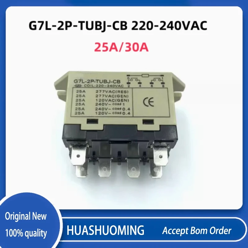 НОВЫЙ 2 шт./LoT G7L-2P-TUBJ-CB 220-240 В переменного тока 30 А 25 А 30 А 6 контактов
НОВЫЙ 2 шт./LoT G7L-2P-TUBJ-CB 220-240 В переменного тока 30 А 25 А 30 А 6 контактов