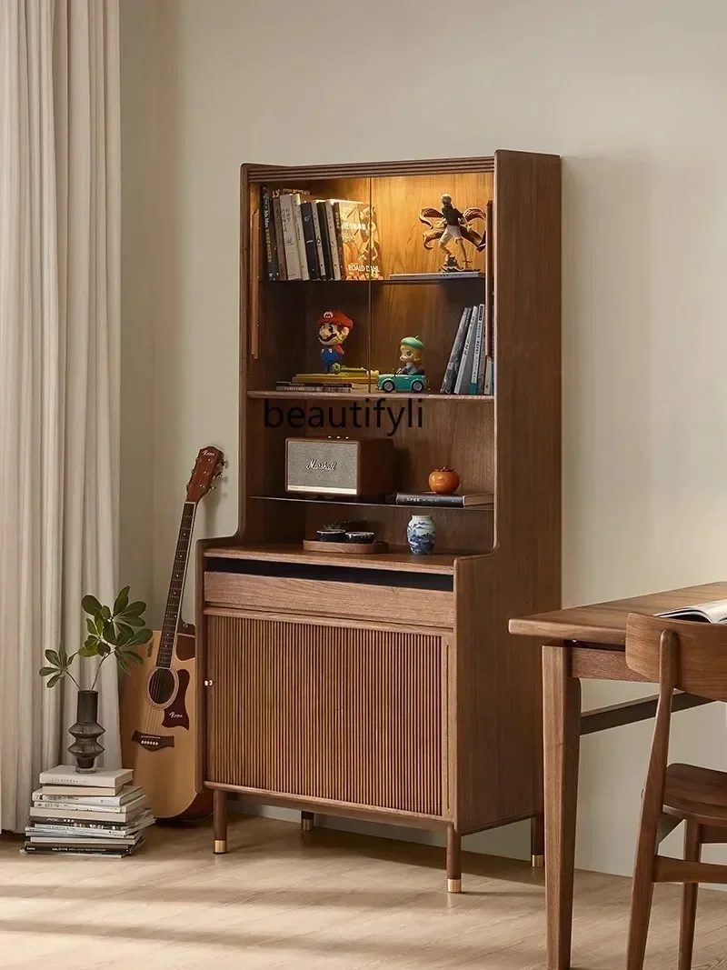 xx1Nordic simple all-solid wood bookcase display cabinet, black walnut dining side cabinet, storage side cabinet
xx1Nordic simple all-solid wood bookcase display cabinet, black walnut dining side cabinet, storage side cabinet