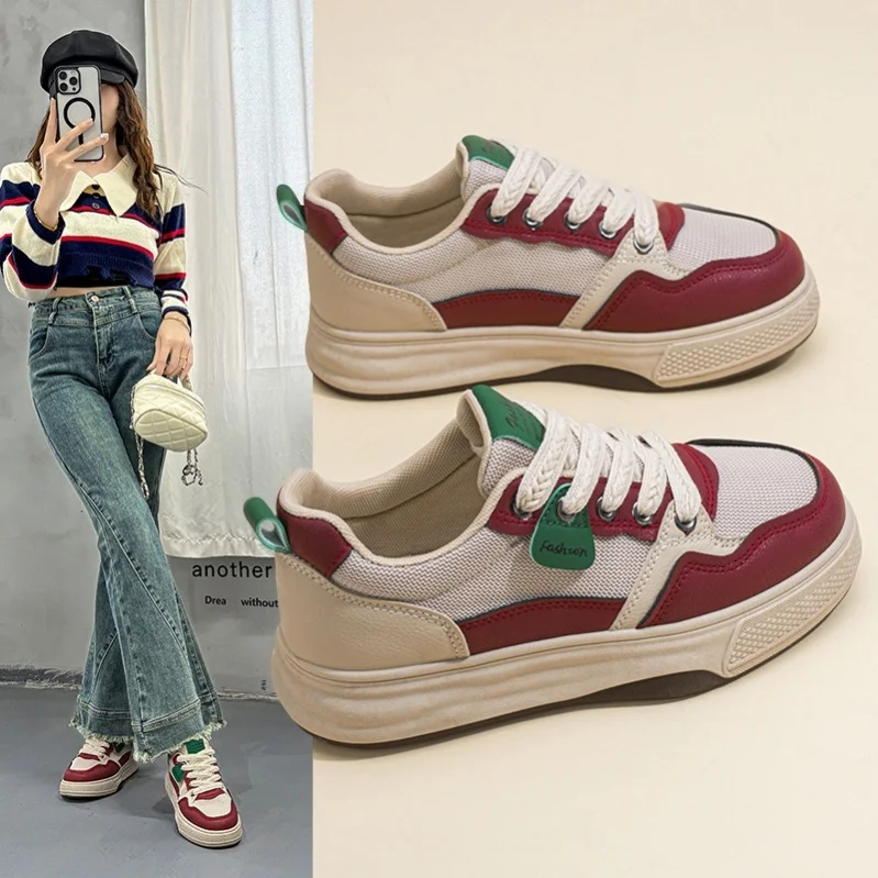 Summer 2025 Women's Canvas Shoes Breathable Low-Top Sporty Casual Fashion Thick-Heeled Flat Laced Round-Toe Rubber Bottom
Summer 2025 Women's Canvas Shoes Breathable Low-Top Sporty Casual Fashion Thick-Heeled Flat Laced Round-Toe Rubber Bottom