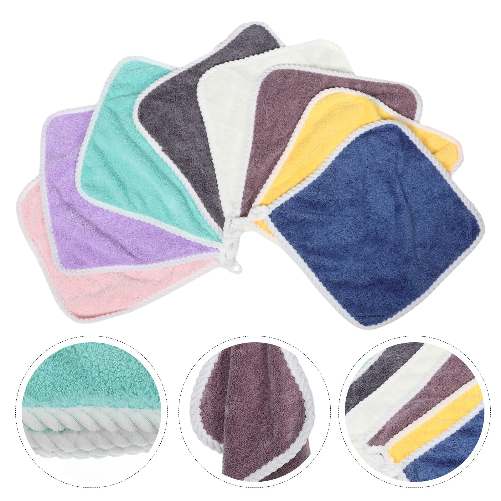 8Pcs Flannel Baby Washcloths Soft Absorbent Small Towels Hanging Loop Newborn Toddler Face Hand Towels Bathroom Kitchen
8Pcs Flannel Baby Washcloths Soft Absorbent Small Towels Hanging Loop Newborn Toddler Face Hand Towels Bathroom Kitchen