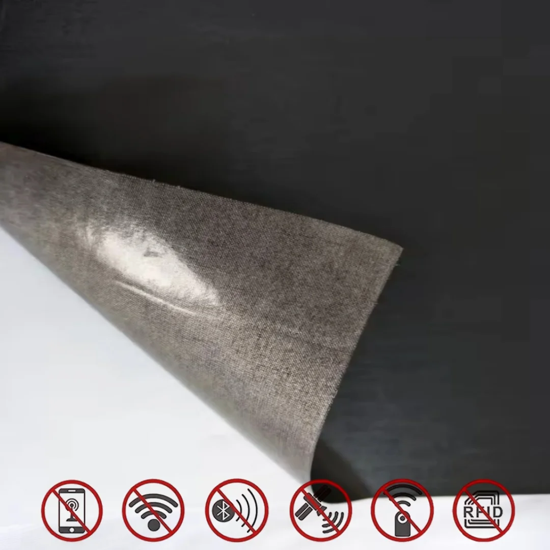 Faraday Self-Adhesive Fabric Wallpaper Black Copper Conductive EMF WIFI 5G Signal & RFID Blocking Anti-Radiation
Faraday Self-Adhesive Fabric Wallpaper Black Copper Conductive EMF WIFI 5G Signal & RFID Blocking Anti-Radiation