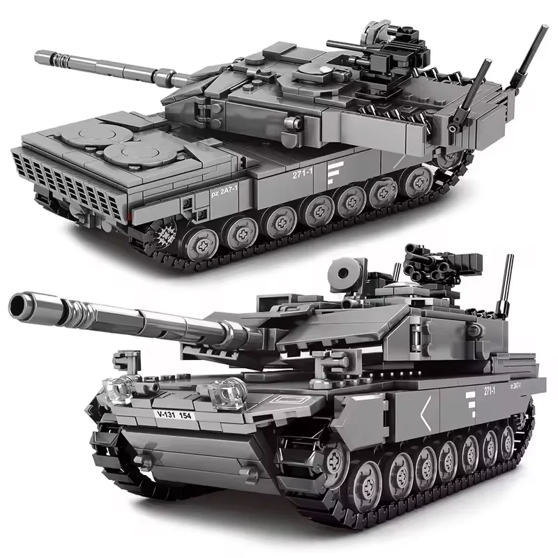 Military Series Main Battle Tank With Soldiers 898pcs Building Blocks Sets Leopard 2A7+ Type 10 Tank Army Kids Models Toys Gifts
Military Series Main Battle Tank With Soldiers 898pcs Building Blocks Sets Leopard 2A7+ Type 10 Tank Army Kids Models Toys Gifts